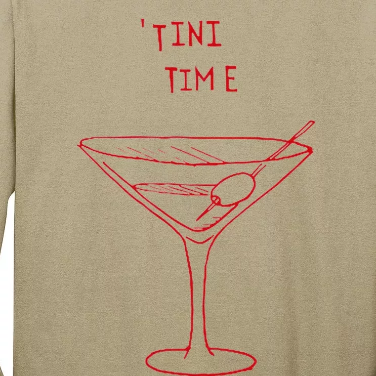 Tini Time Martini Lover Tall Long Sleeve T-Shirt