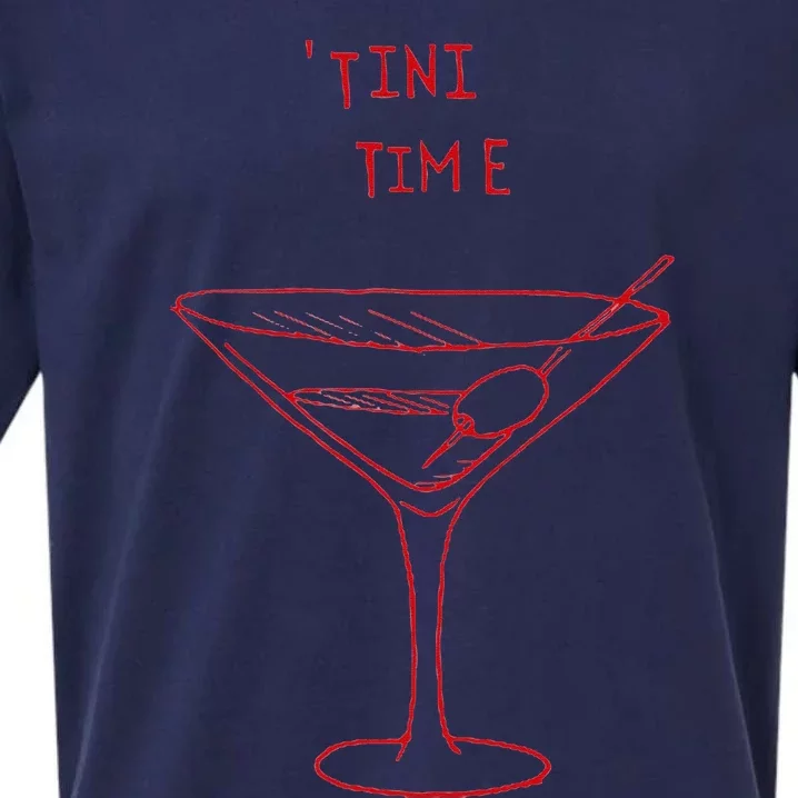 Tini Time Martini Lover Sueded Cloud Jersey T-Shirt