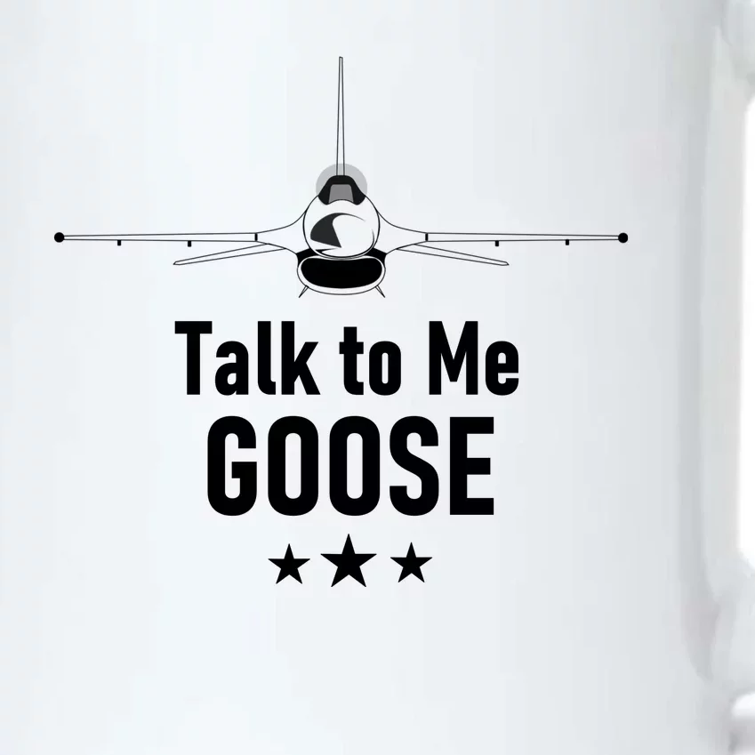 Talk To Me GOOSE Fighter Jet Black Color Changing Mug