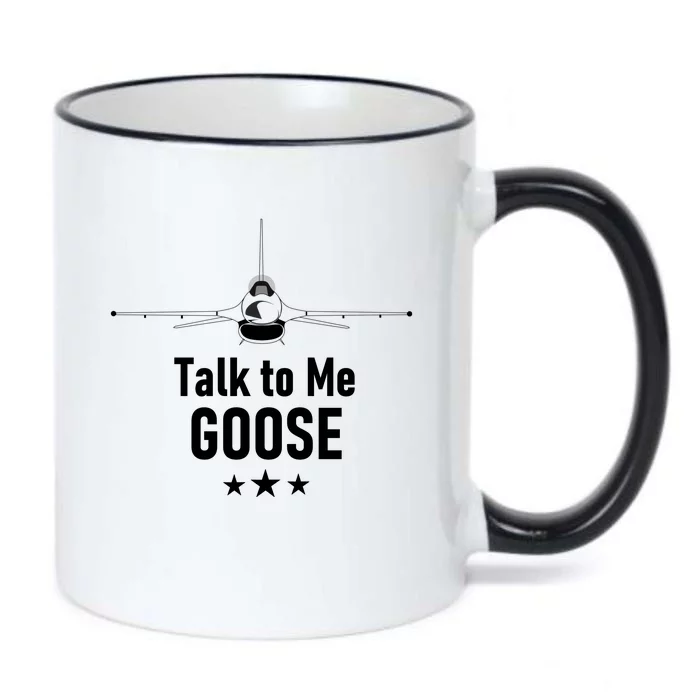 Talk To Me GOOSE Fighter Jet Black Color Changing Mug