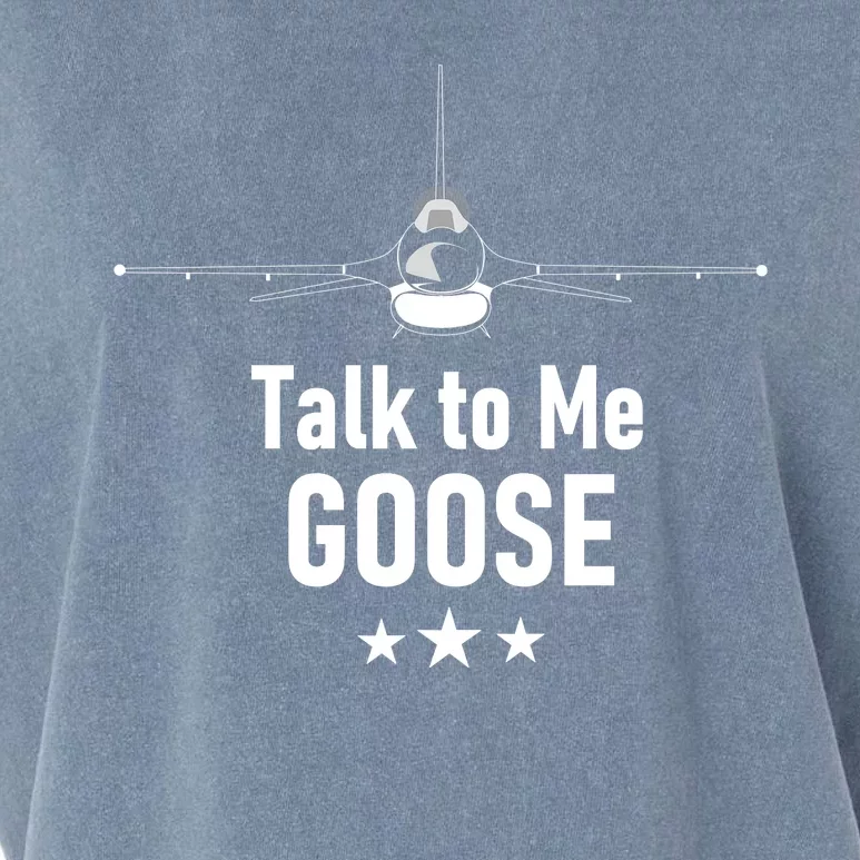 Talk To Me GOOSE Fighter Jet Garment-Dyed Women's Muscle Tee