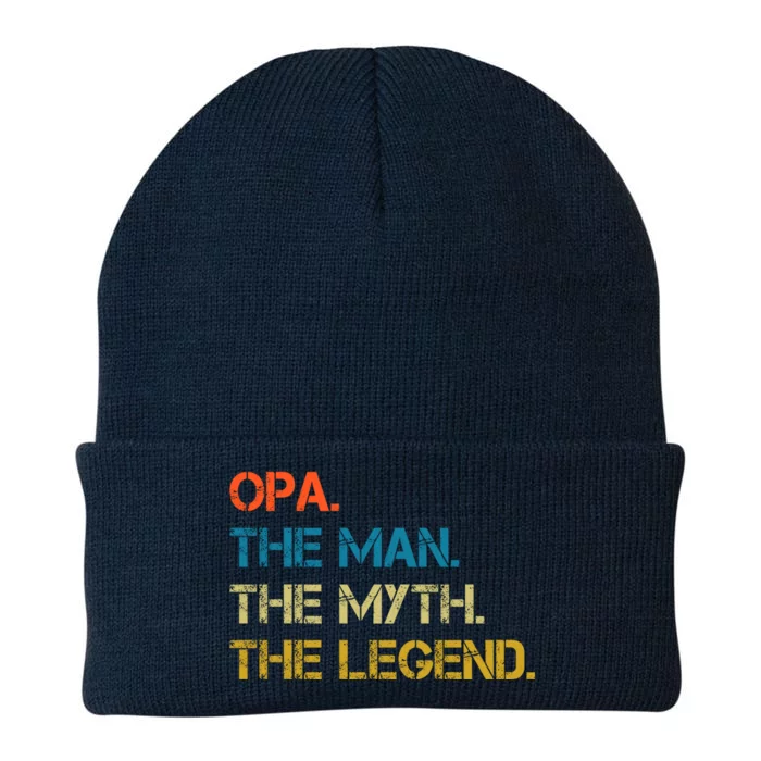 The The Myth The Legend Gift Opa Dad Knit Cap Winter Beanie