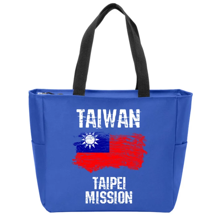 Taiwan Taipei Mission Funny Gift Zip Tote Bag