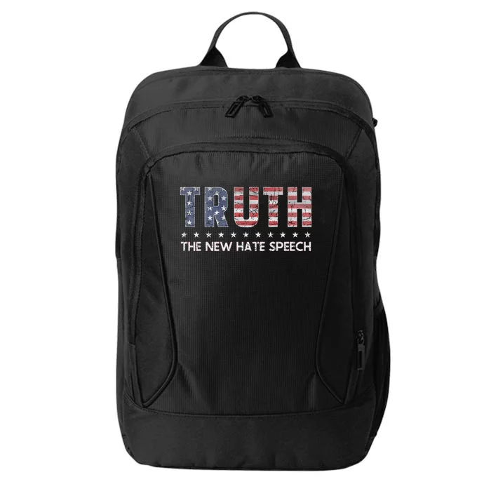 Truth The New Hate Speech Political Correctness USA Flag City Backpack