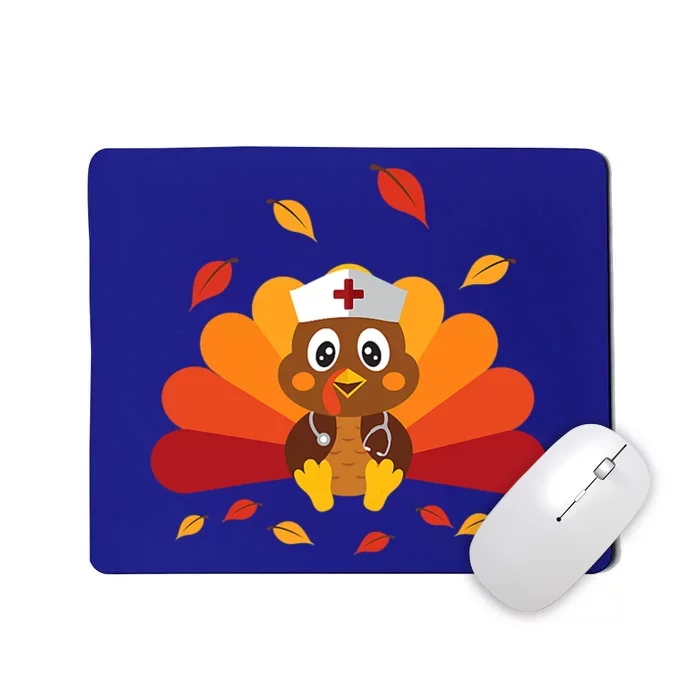 Thanksgiving Turkey Nurse Thankful Blessed Grateful Cute Gift Mousepad