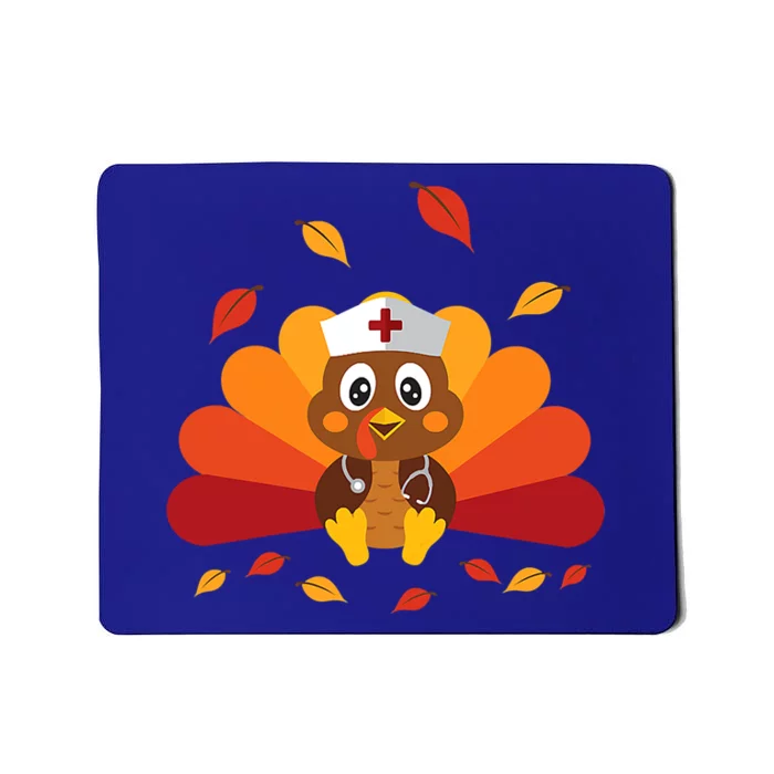 Thanksgiving Turkey Nurse Thankful Blessed Grateful Cute Gift Mousepad