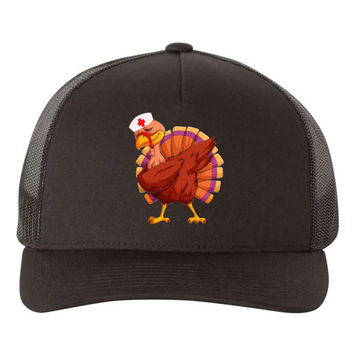 Thanksgiving Turkey Nurse Holiday Nursing Yupoong Adult 5-Panel Trucker Hat