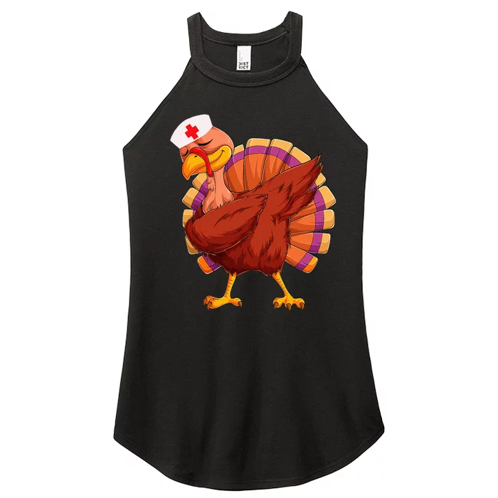 Thanksgiving Turkey Nurse Holiday Nursing Women’s Perfect Tri Rocker Tank