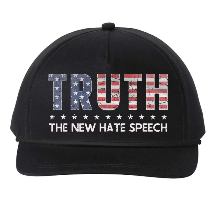 Truth The New Hate Speech Political Correctness USA Flag Snapback Five-Panel Rope Hat