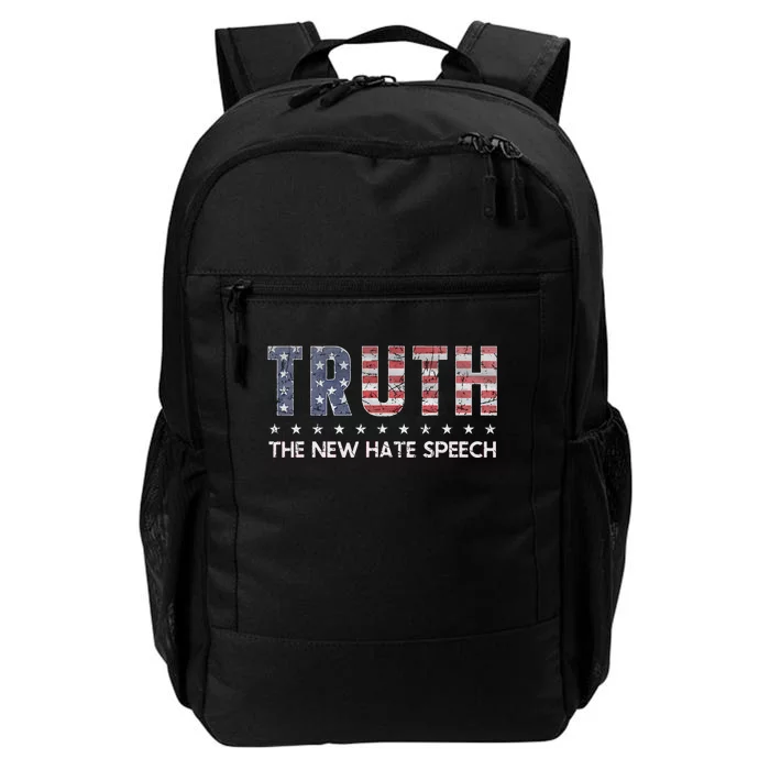 Truth The New Hate Speech Political Correctness Usa Flag Daily Commute Backpack