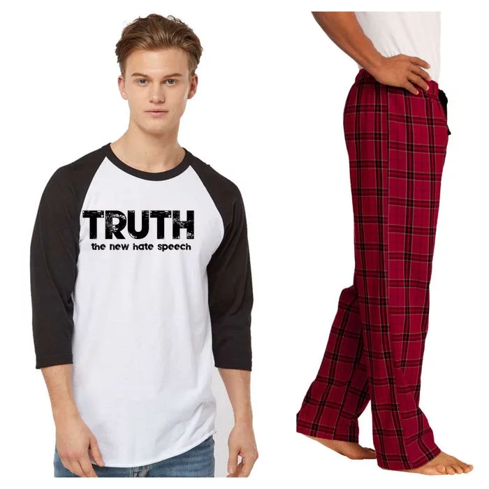 Truth The New Hate Speech Political Correctness Funny Gift Raglan Sleeve Pajama Set