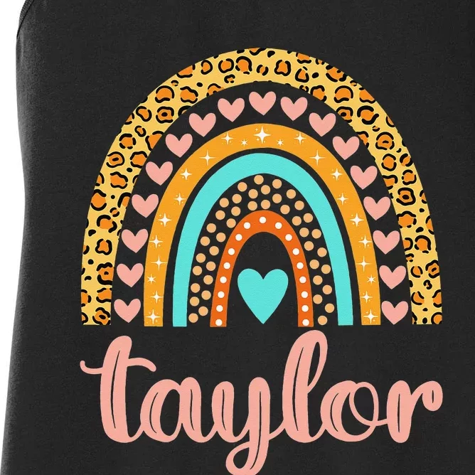 Taylor Taylor Name Birthday Women's Racerback Tank