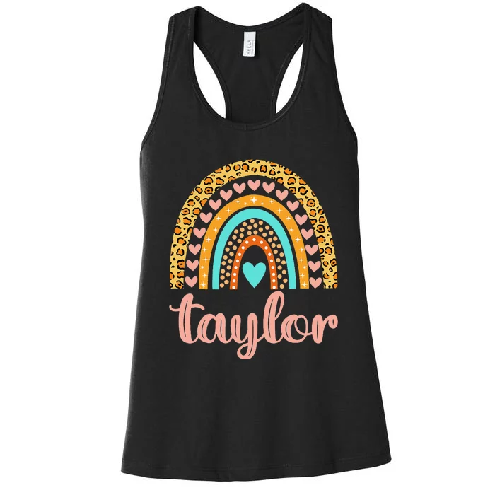 Taylor Taylor Name Birthday Women's Racerback Tank