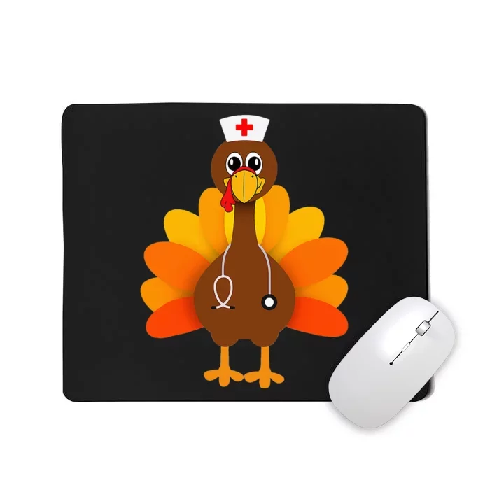 Thanksgiving Turkey Nurse Holiday Nursing Mousepad