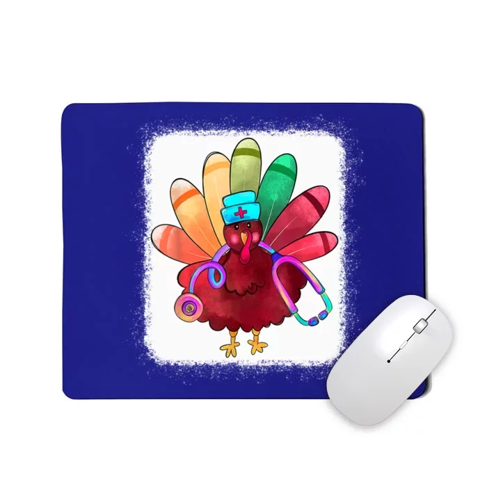 Thankful Turkey Nurse Life Thanksgiving Nursing Love Great Gift Mousepad