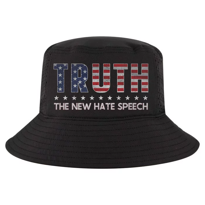 Truth The New Hate Speech Political Correctness Usa Flag Cool Comfort Performance Bucket Hat