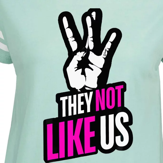 Trendy They Not Like Us For Catchy Music Enza Ladies Jersey Football T-Shirt