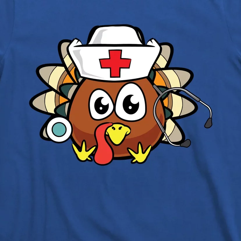 Thanksgiving Turkey Nurse Funny Rn Lpn Registered Nurse Gift Great Gift T-Shirt