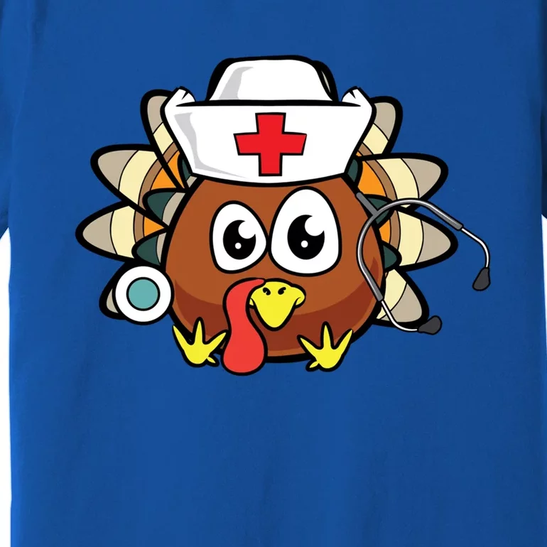 Thanksgiving Turkey Nurse Funny Rn Lpn Registered Nurse Gift Great Gift Premium T-Shirt