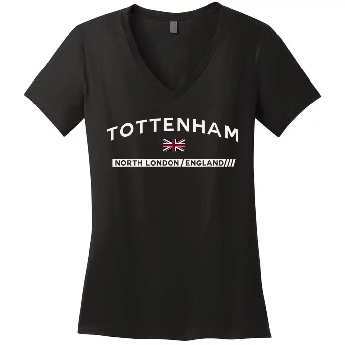 Tottenham Town Of North London England Uk Women's V-Neck T-Shirt