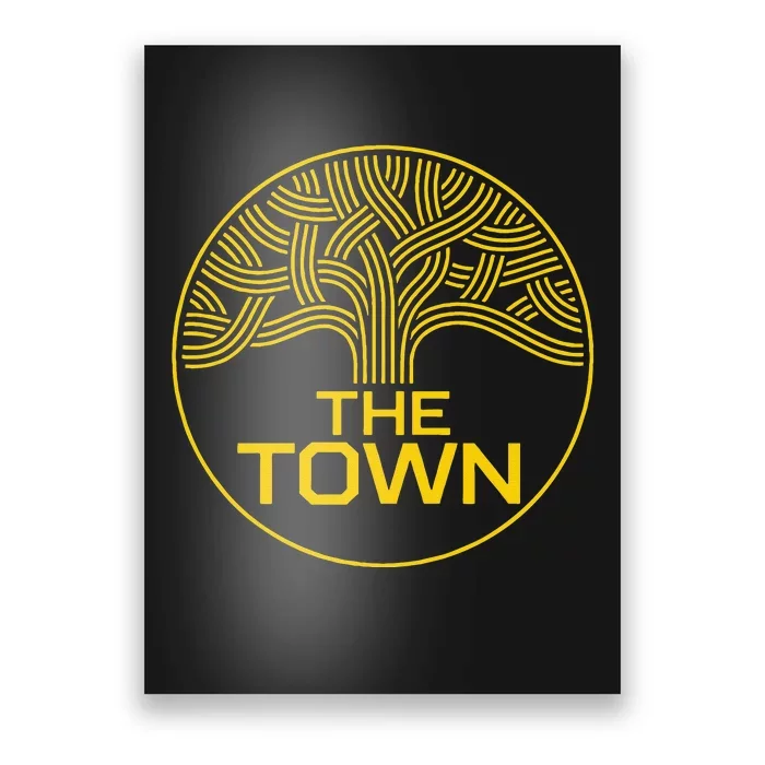 The Town Oak Tree (Yellow) Oakland California Poster