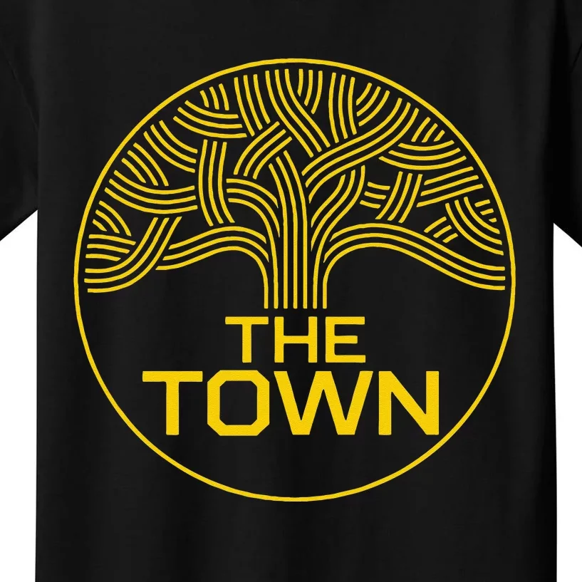 The Town Oak Tree (Yellow) Oakland California Kids T-Shirt