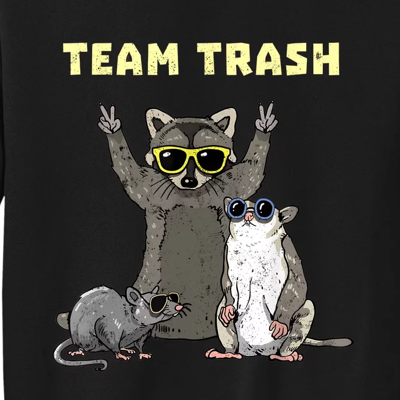 Team Trash Opossum Raccoon Rat Funny Animals Garbage Gang Sweatshirt