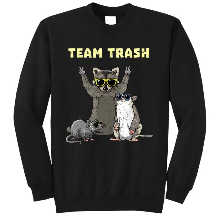 Team Trash Opossum Raccoon Rat Funny Animals Garbage Gang Sweatshirt