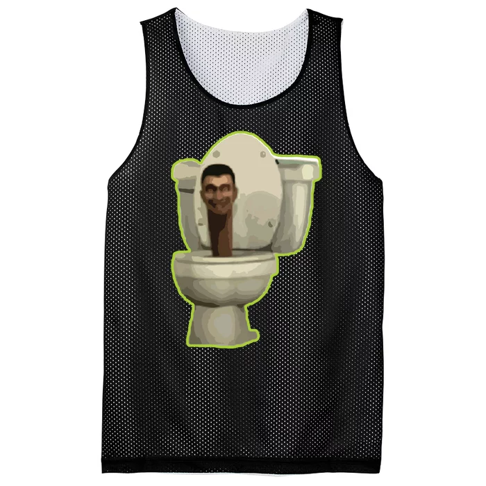 Toilet Mesh Reversible Basketball Jersey Tank