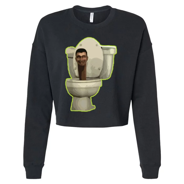 Toilet Cropped Pullover Crew