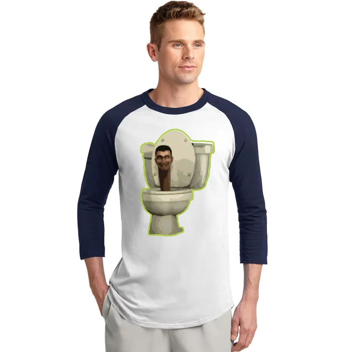 Toilet Baseball Sleeve Shirt