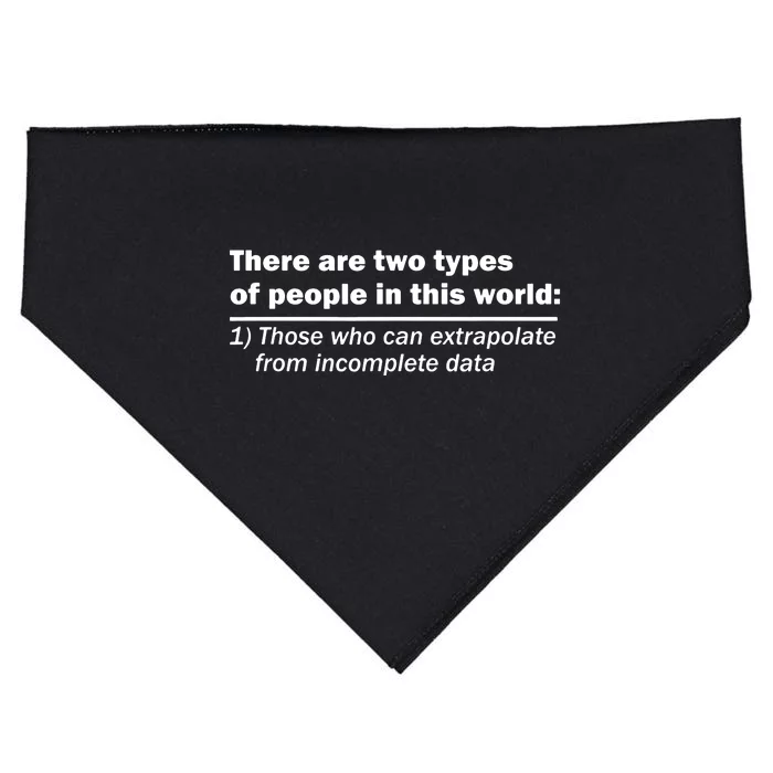 Two Types Of People In This World USA-Made Doggie Bandana