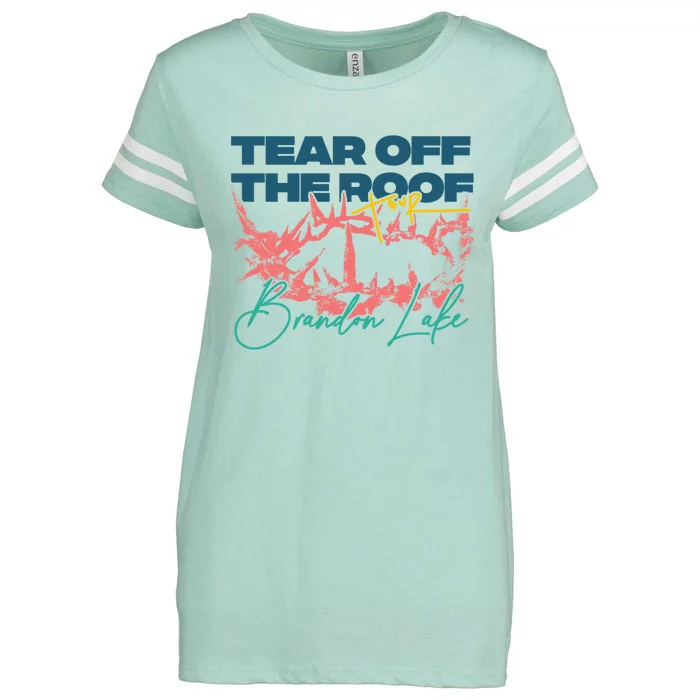 Totr Tear Off The Roof Merch T.O.U.R V2 B.R.A.N.D.O.N L.A.K.E Enza Ladies Jersey Football T-Shirt