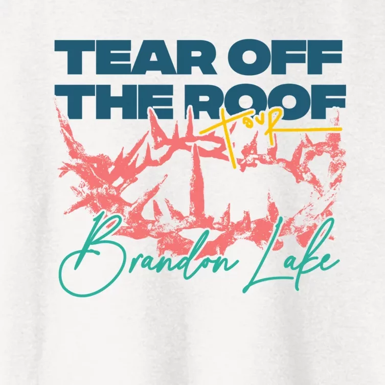 Totr Tear Off The Roof Merch T.O.U.R V2 B.R.A.N.D.O.N L.A.K.E Women's Crop Top Tee