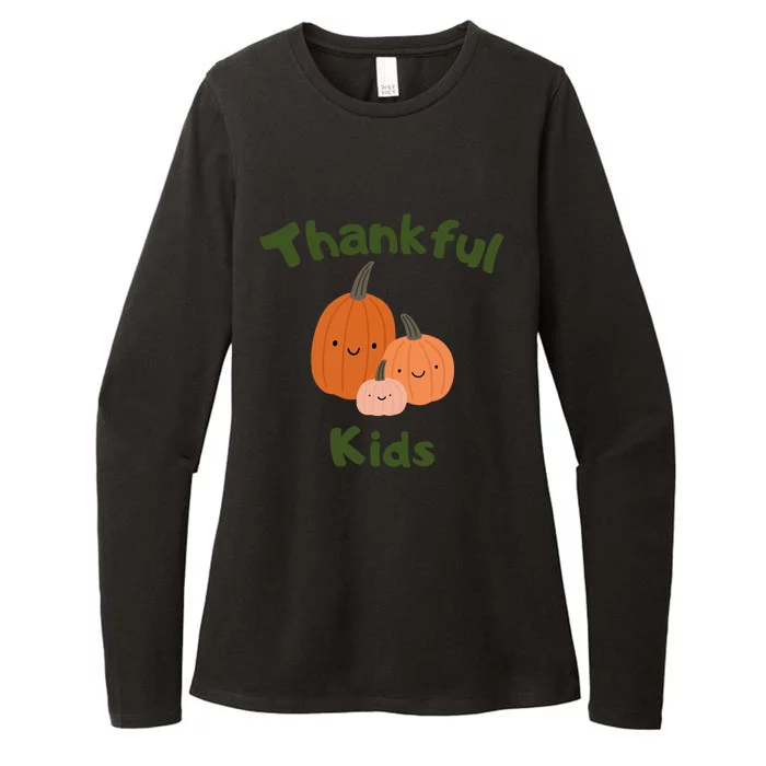 Thankful T One Thankfuls Thanksgiving Fall Design Give Thanks Baby Womens CVC Long Sleeve Shirt