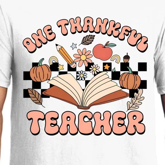 Thanksgiving Teacher One Thankful Teacher Pajama Set