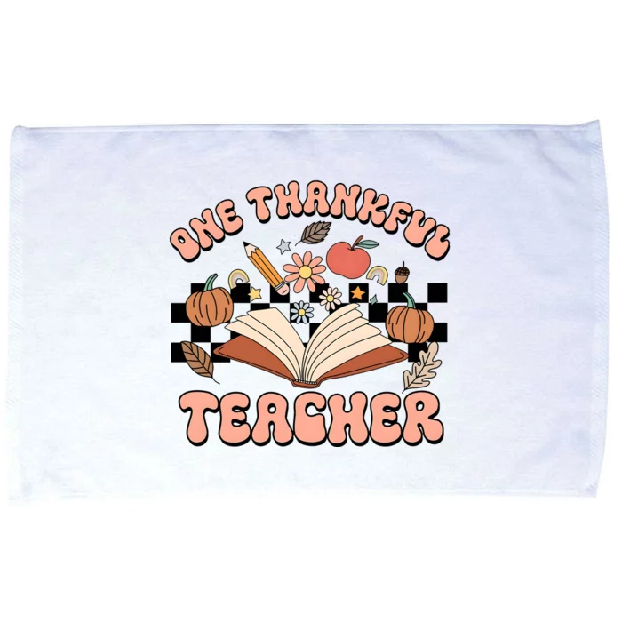 Thanksgiving Teacher One Thankful Teacher Microfiber Hand Towel