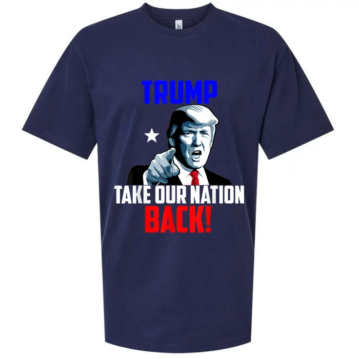 Trump Take Our Nation Back Trump Sueded Cloud Jersey T-Shirt