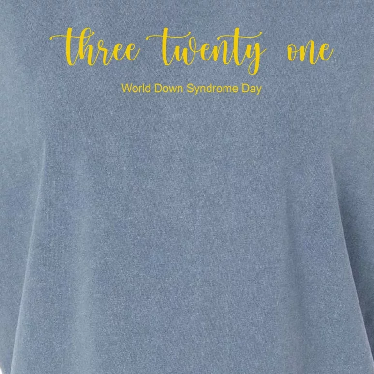 Three Twenty One World Down Syndrome Day Garment-Dyed Women's Muscle Tee