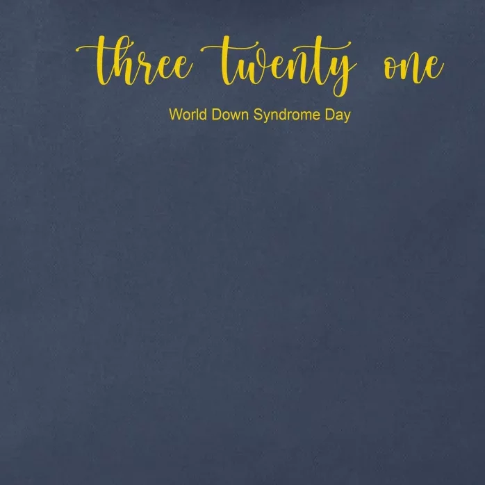 Three Twenty One World Down Syndrome Day Zip Tote Bag