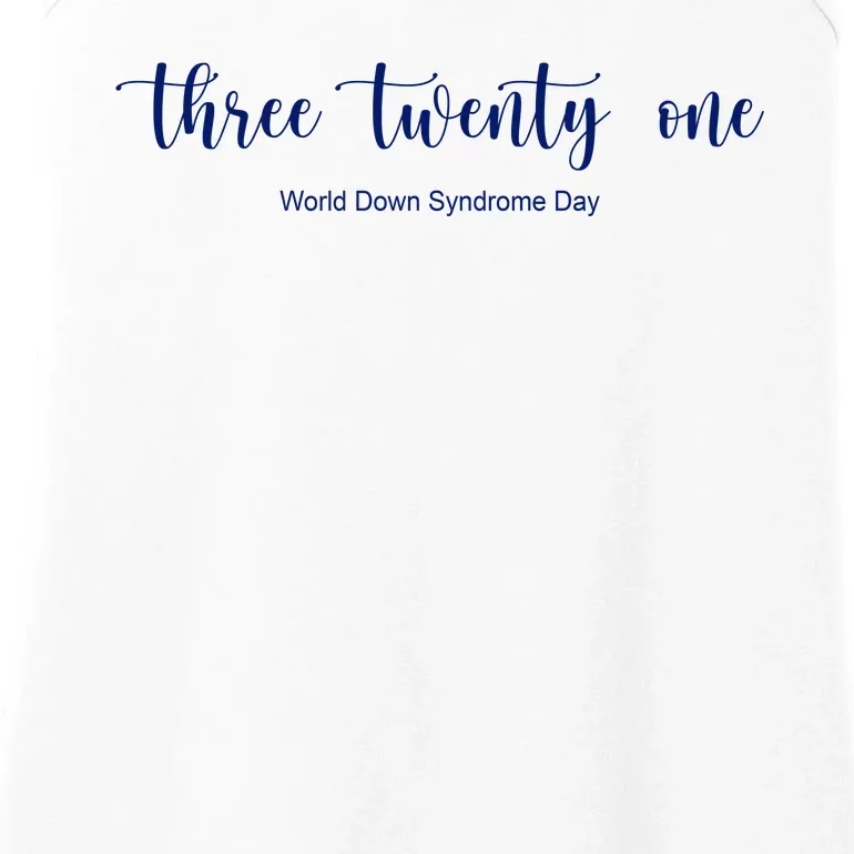 Three Twenty One World Down Syndrome Day Ladies Essential Tank