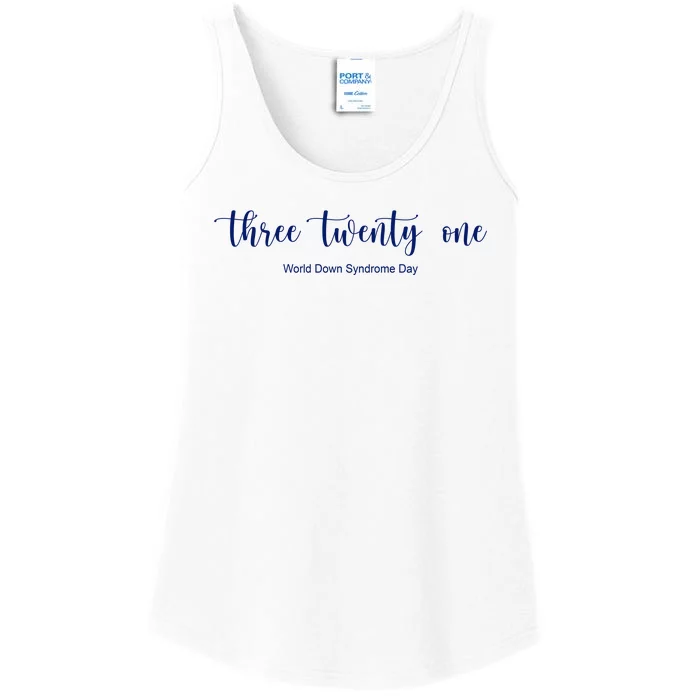 Three Twenty One World Down Syndrome Day Ladies Essential Tank