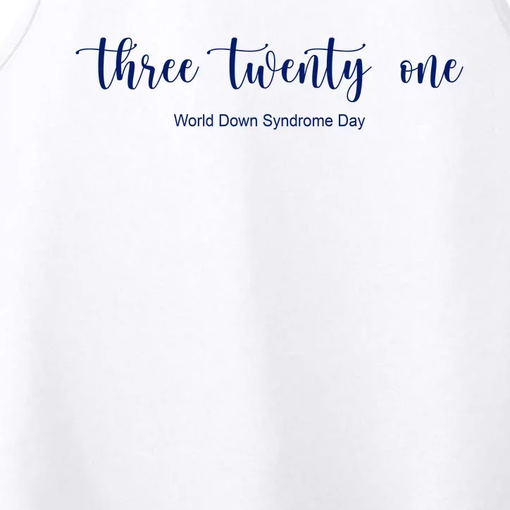 Three Twenty One World Down Syndrome Day Performance Tank