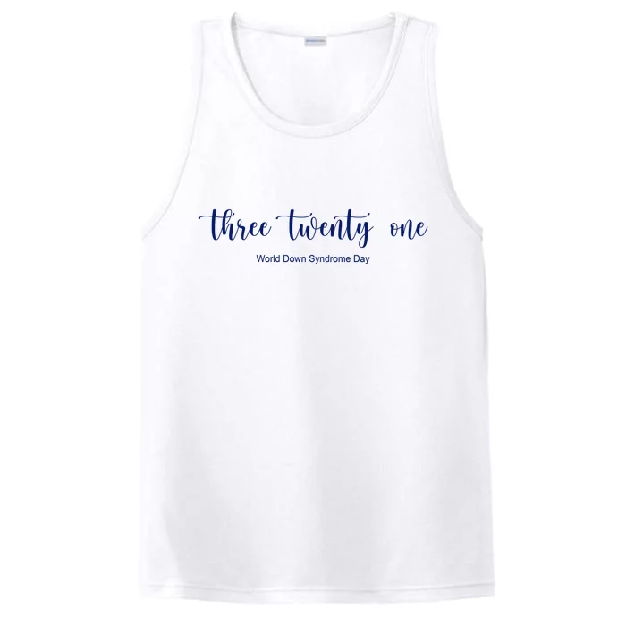 Three Twenty One World Down Syndrome Day Performance Tank