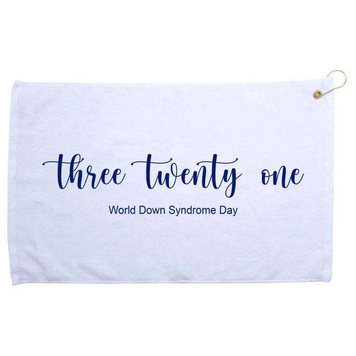 Three Twenty One World Down Syndrome Day Grommeted Golf Towel