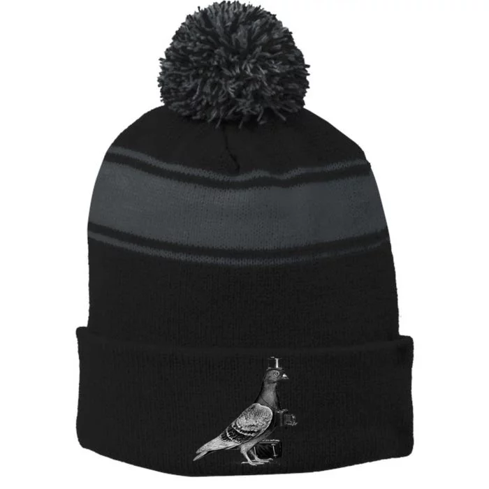 Tourist Stripe Pom Pom Beanie