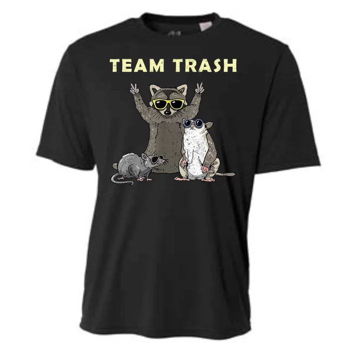 Team Trash Opossum Raccoon Rat Funny Animals Cooling Performance Crew T-Shirt