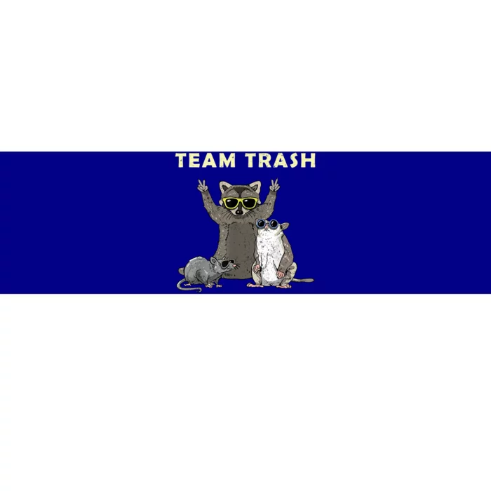 Team Trash Opossum Raccoon Rat Funny Animals Bumper Sticker