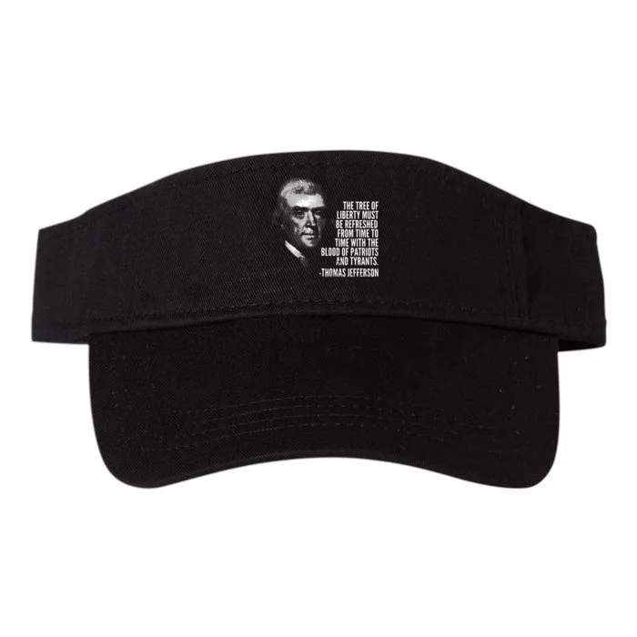 The Tree Of Liberty Thomas Jefferson Quote History Valucap Bio-Washed Visor