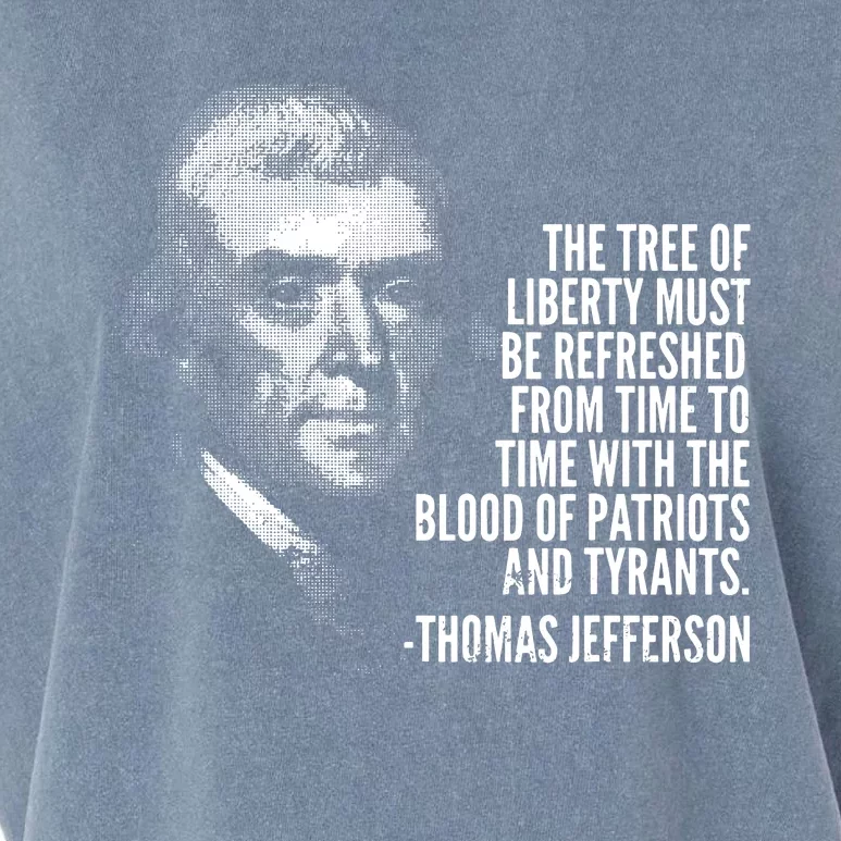 The Tree Of Liberty Thomas Jefferson Quote History Garment-Dyed Women's Muscle Tee